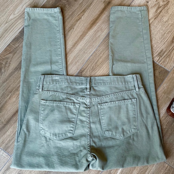 Frame Jeans Women’s 26 Le Garcon Ankle in 'Washed Military' Green - Picture 10 of 13